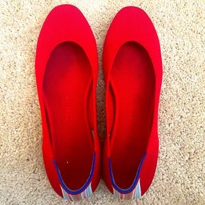 Rothy’s Cardinal Square-Toe Flats